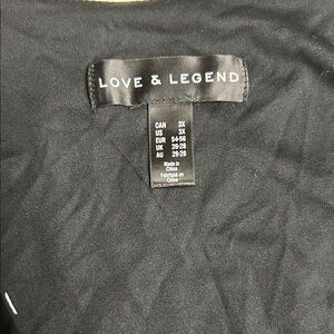 Love & Legend Elegant Black Polka Dot Dress 3X
